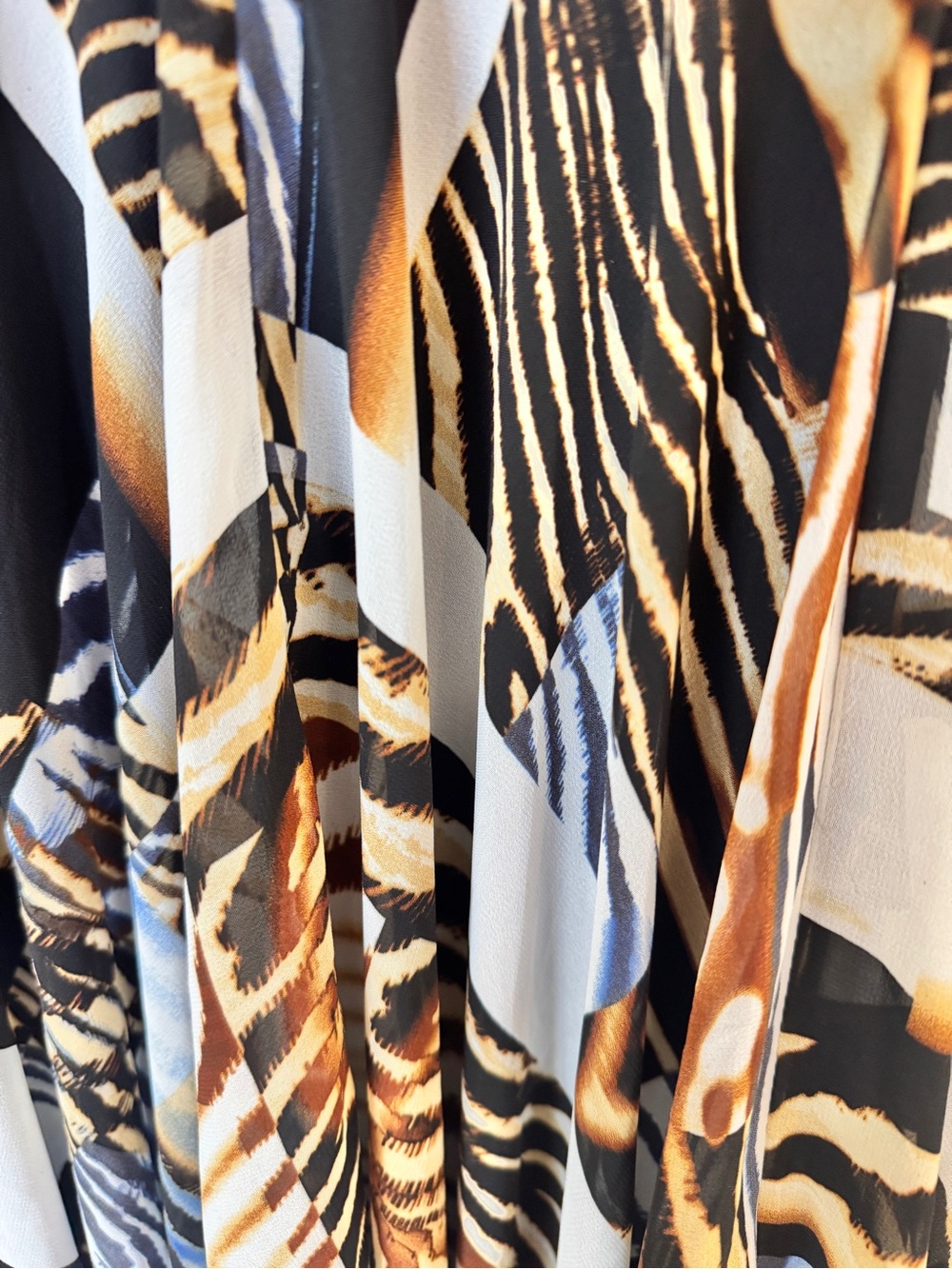 Black & Animal Print Custom Maxi Dress - Picture 10 of 16